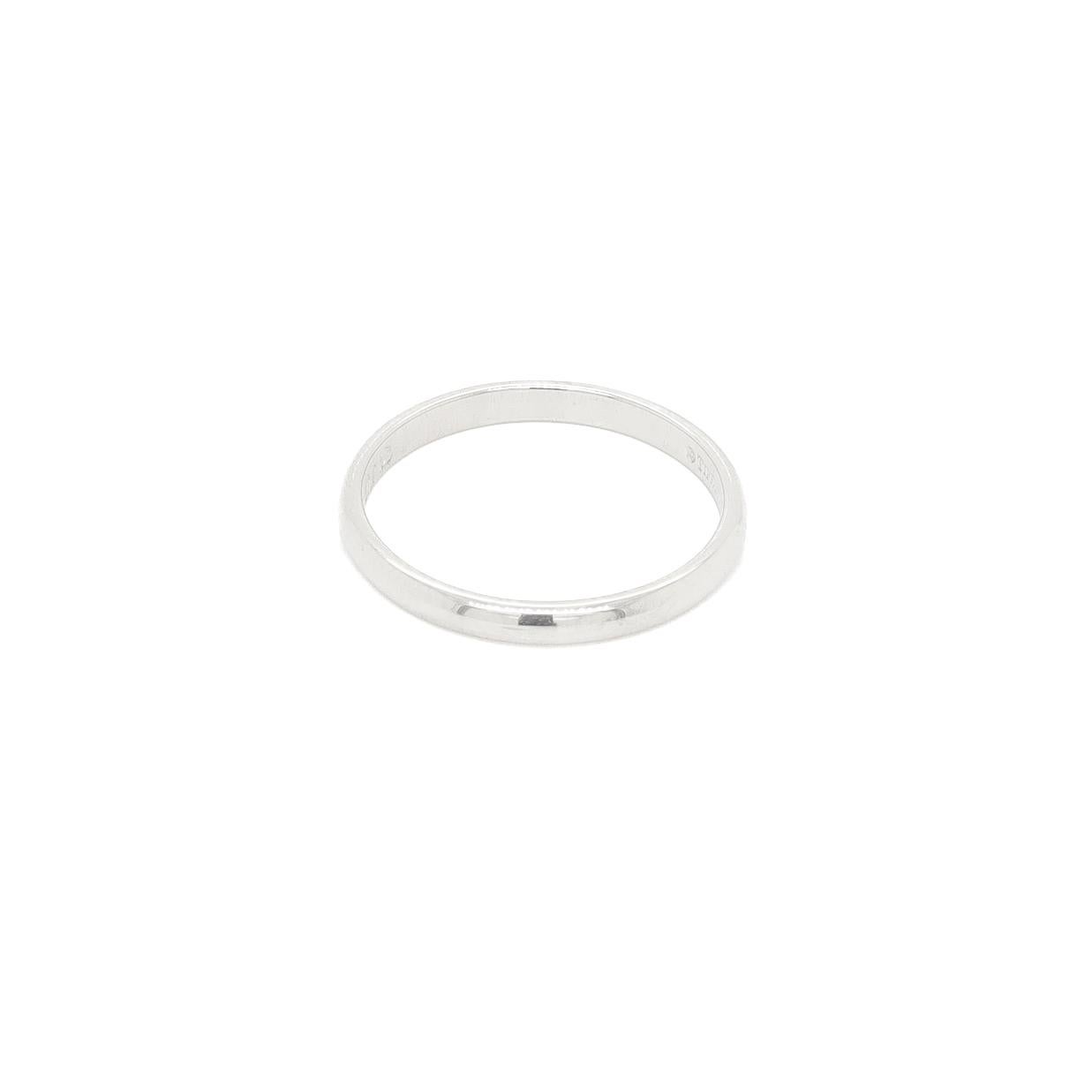Tiffany & Co. Platinum Band Ring For Sale 1