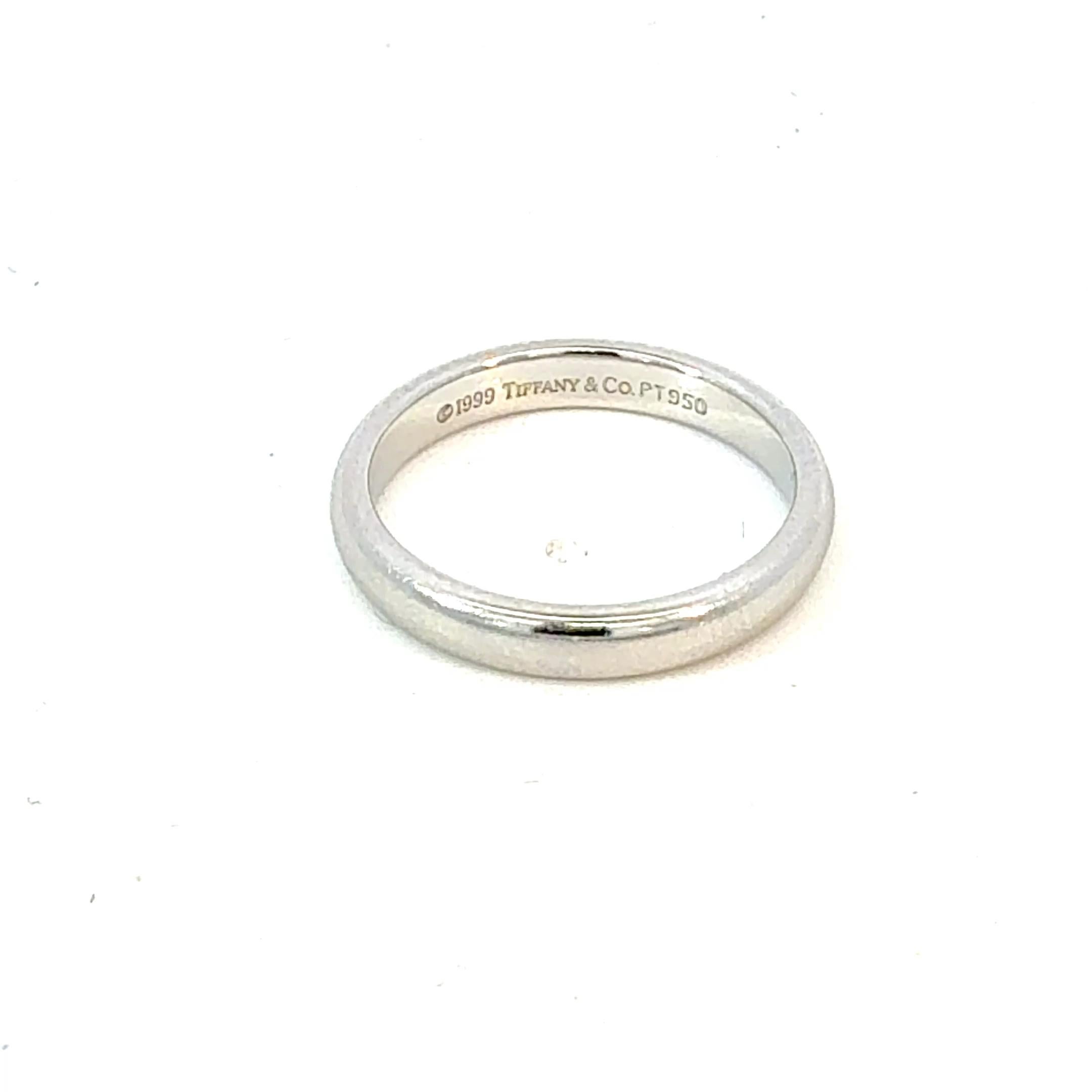 Tiffany & Co, bague de succession taille 5, 3 mm Bon état - En vente à Brooklyn, NY