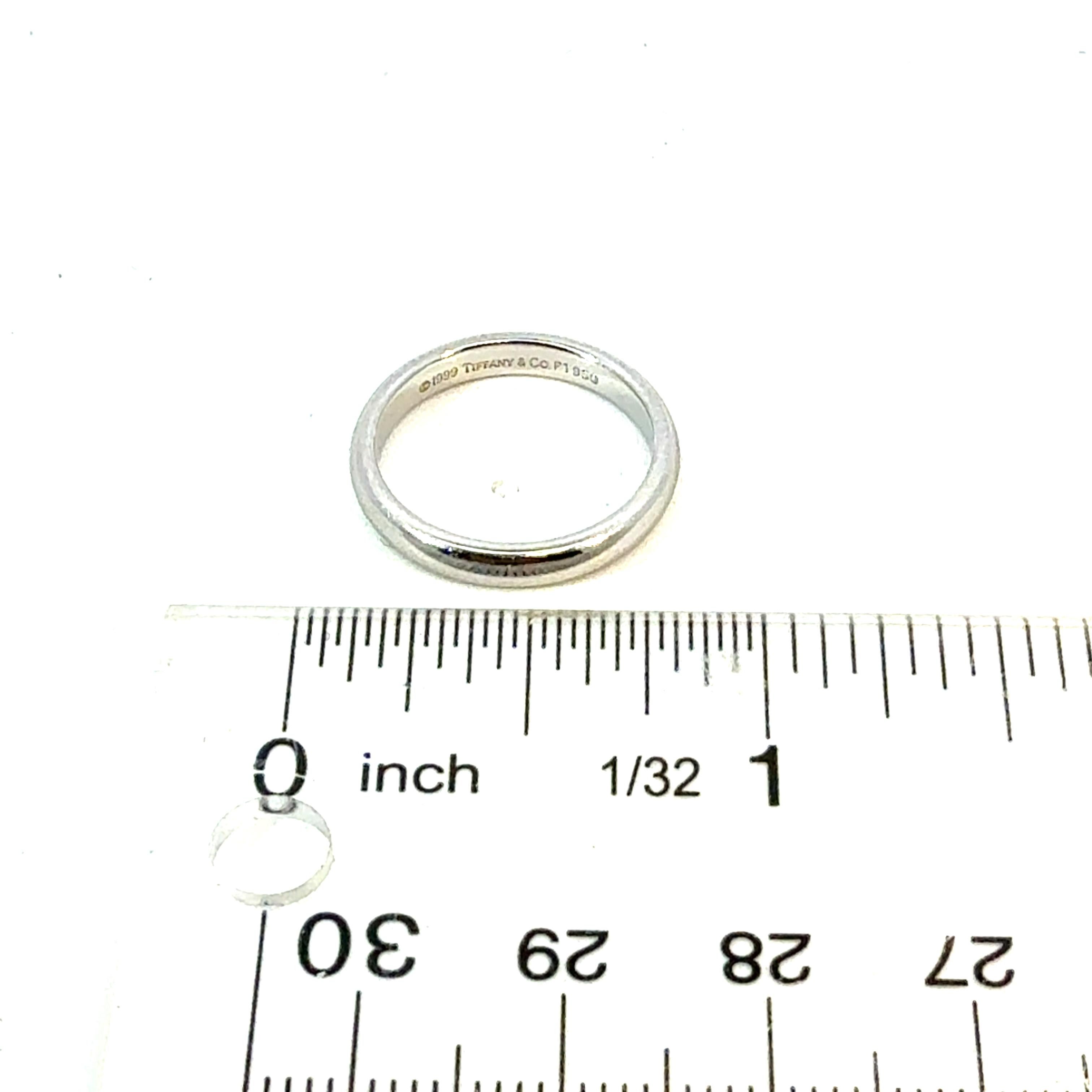 Tiffany & Co, bague de succession taille 5, 3 mm Pour femmes en vente