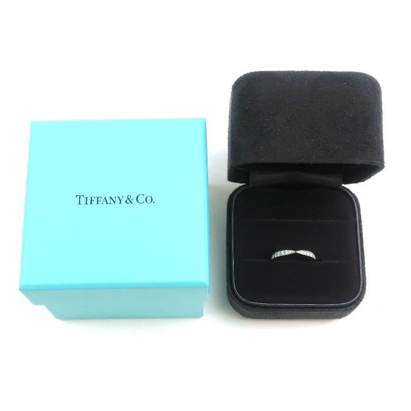 TIFFANY & Co. Harmony Platin Diamant 1,8 mm Bandring 6 Damen im Angebot