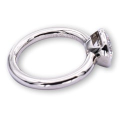 Tiffany & Co. Platinum Bezel Diamond Engagement Ring 1.57 cts EVVS2