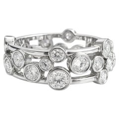 Tiffany & Co. Platinum Bezel-Set Diamond Eternity Band Ring