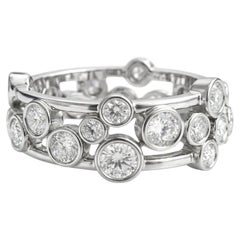 Tiffany & Co. Platinum Bezel-Set Diamond Eternity Band Ring