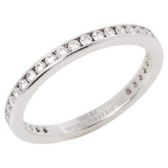 Tiffany & Co. Platinum Brilliant Cut Diamond Full Eternity Ring
