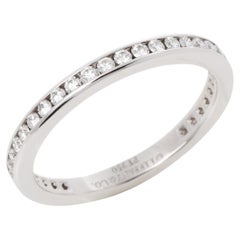 Tiffany 
Co. Platinum Brilliant Cut Diamond Full Eternity Ring