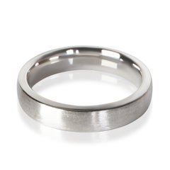 Tiffany & Co. Platinum Brushed Finish 5mm Tiffany Forever Wedding Band