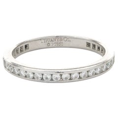 Tiffany & Co. Platin-Eternity-Ring mit Diamanten in Kanalfassung