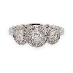 Platinum Three-Stone Rings