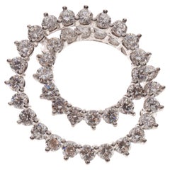 Tiffany & Co. Platinum Circular Diamond Brooch, Circa 1980