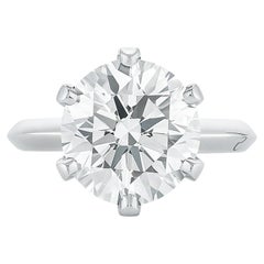 Tiffany & Co. Platinum Classic Six-Prong Diamond Engagement Ring