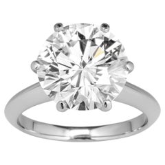 Tiffany & Co. Platinum Classic Six-Prong Diamond Engagement Ring