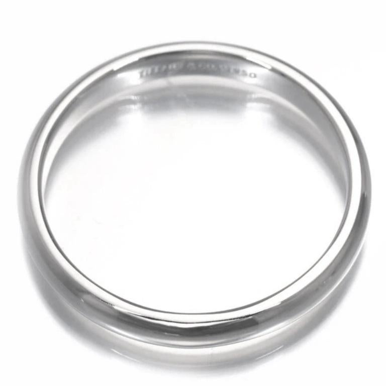 TIFFANY & Co. Anneau de mariage en platine à ajustement confortable 10 Unisexe en vente