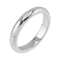 Tiffany & Co. Platinum Comfort Fit Wedding Band Ring 7