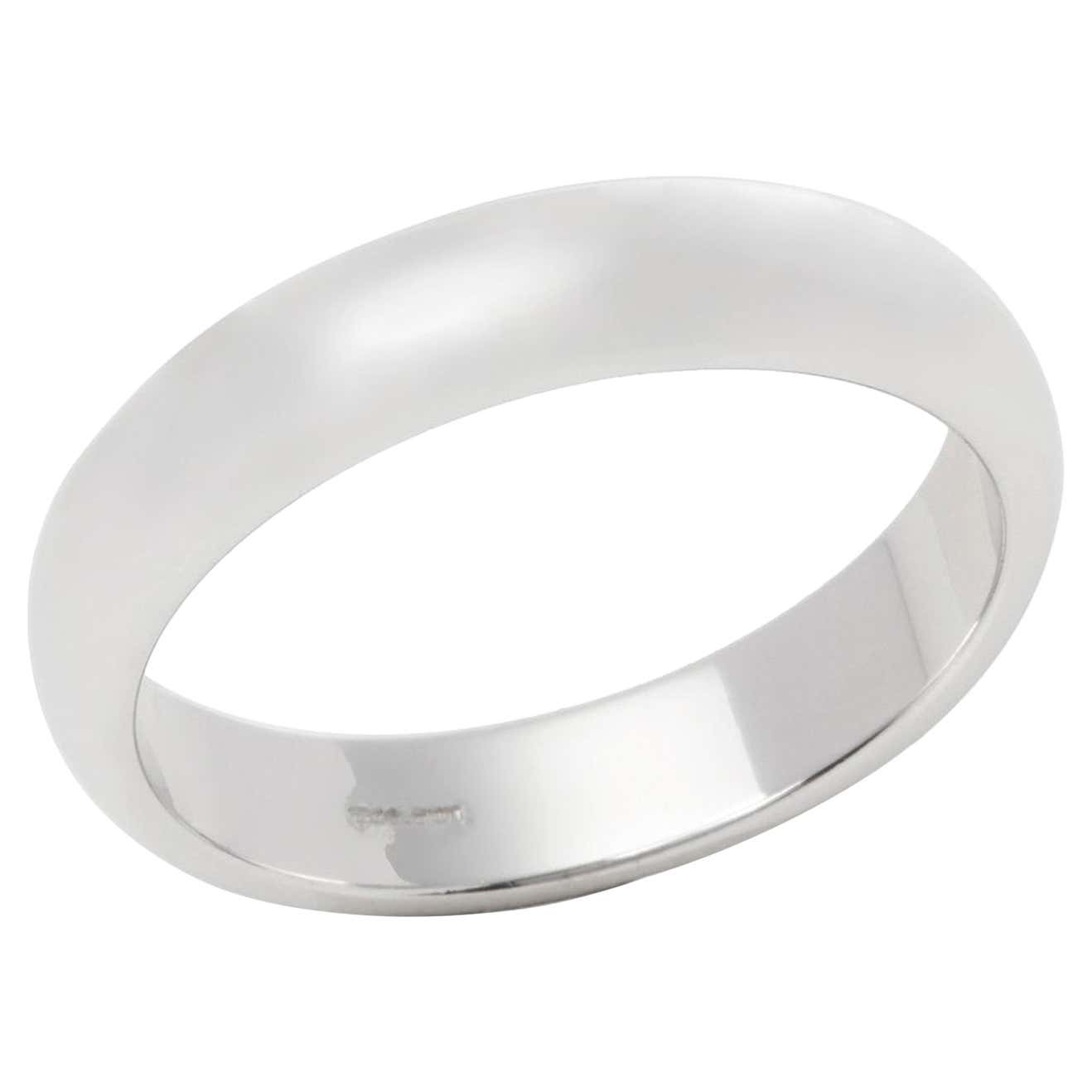 Tiffany and Co. Platinum Court Wedding Ring For Sale at 1stDibs