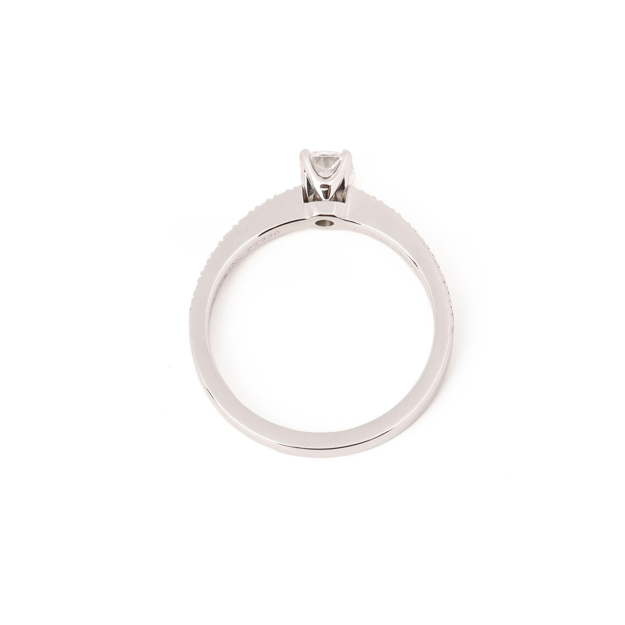 Women's Tiffany & Co. Platinum Cushion Cut Diamond Single Stone Ring 