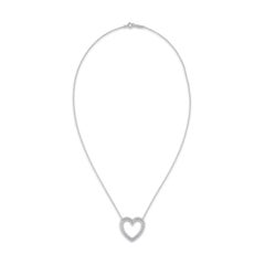 Tiffany & Co. Platinum-Diamond-Large-Heart-Necklace