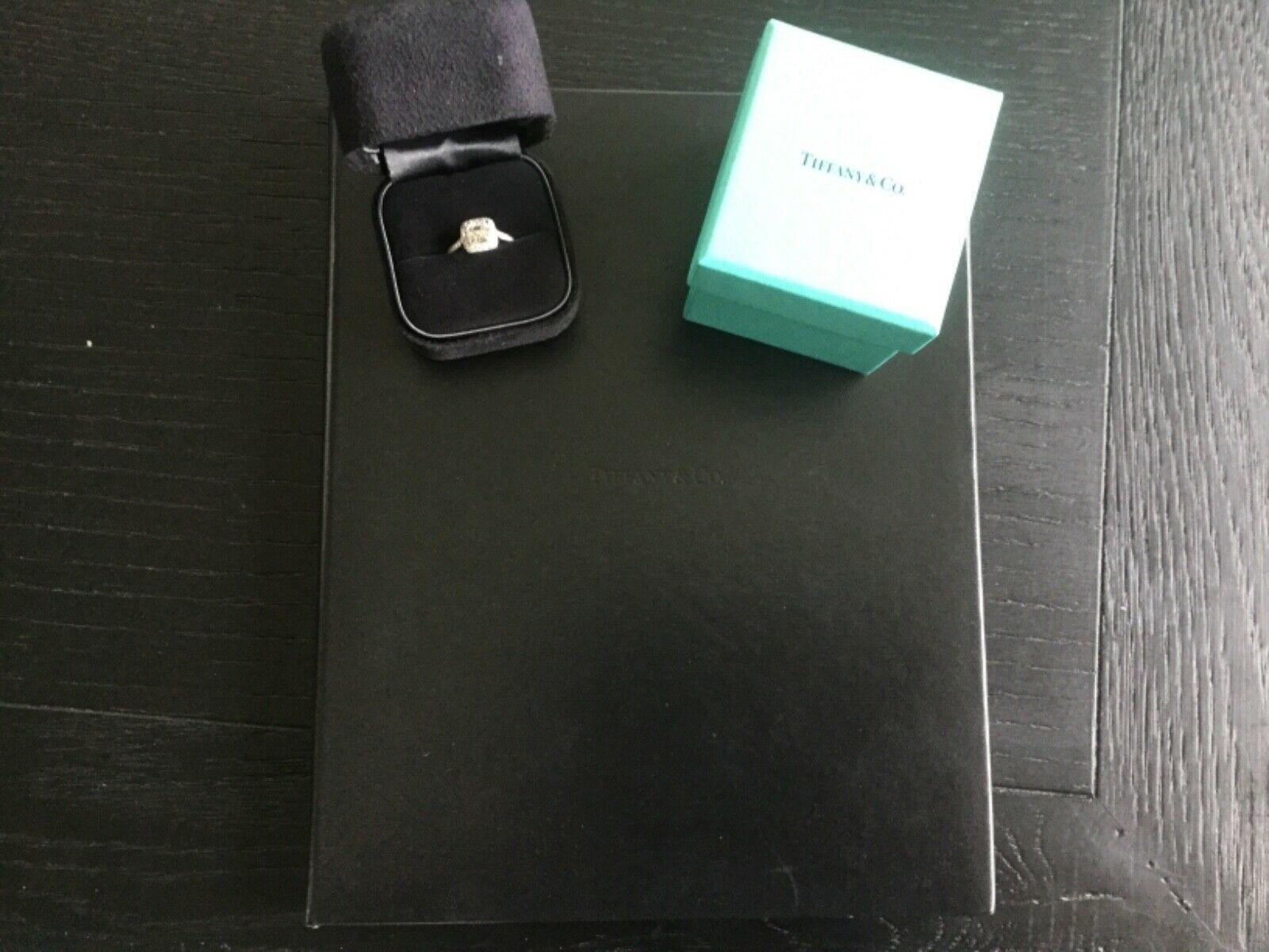 Cushion Cut Tiffany & Co. Platinum Diamond 1.02 Carat Legacy Engagement Ring G VS1