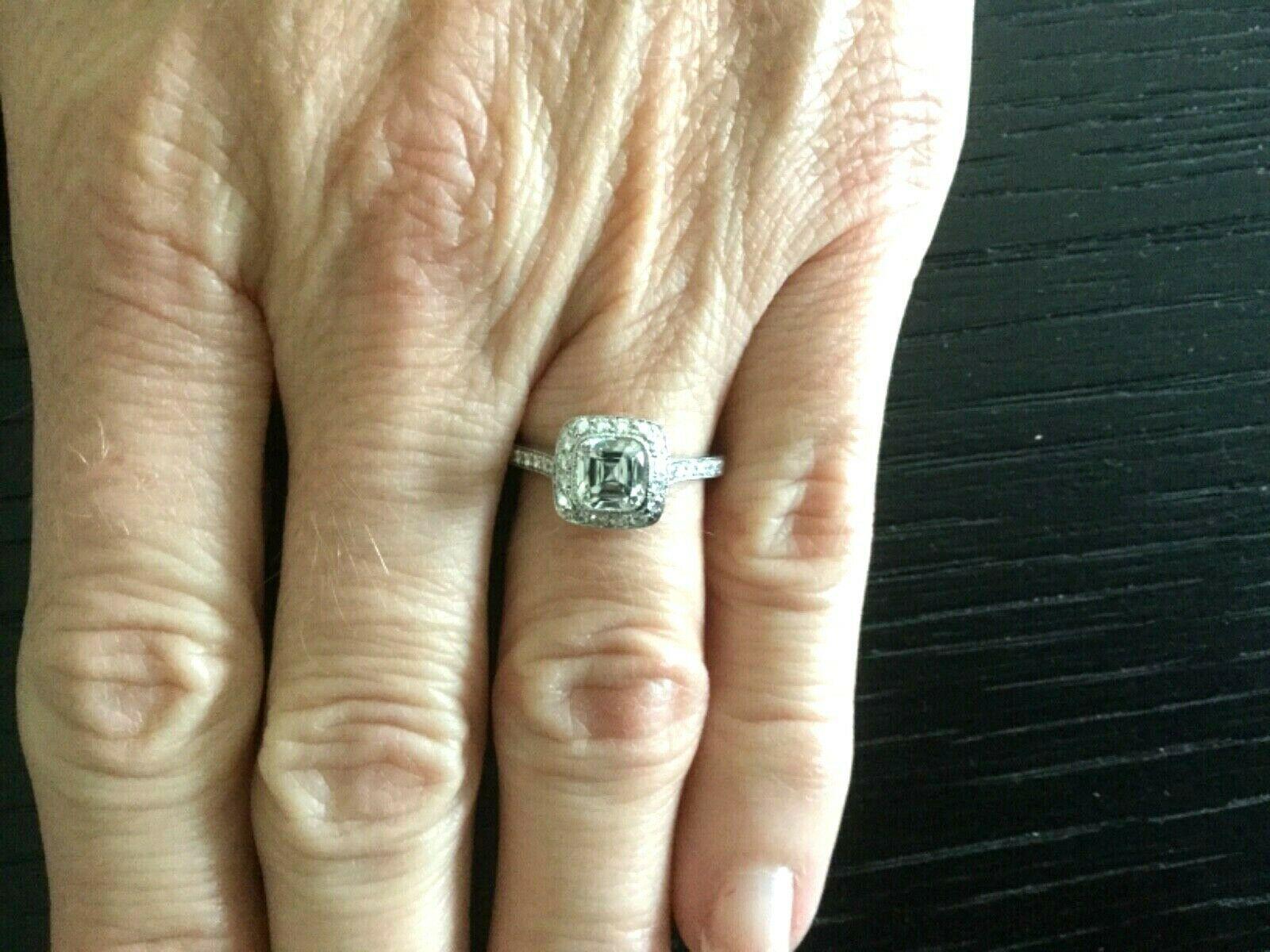 Tiffany & Co. Platinum Diamond 1.02 Carat Legacy Engagement Ring G VS1 1