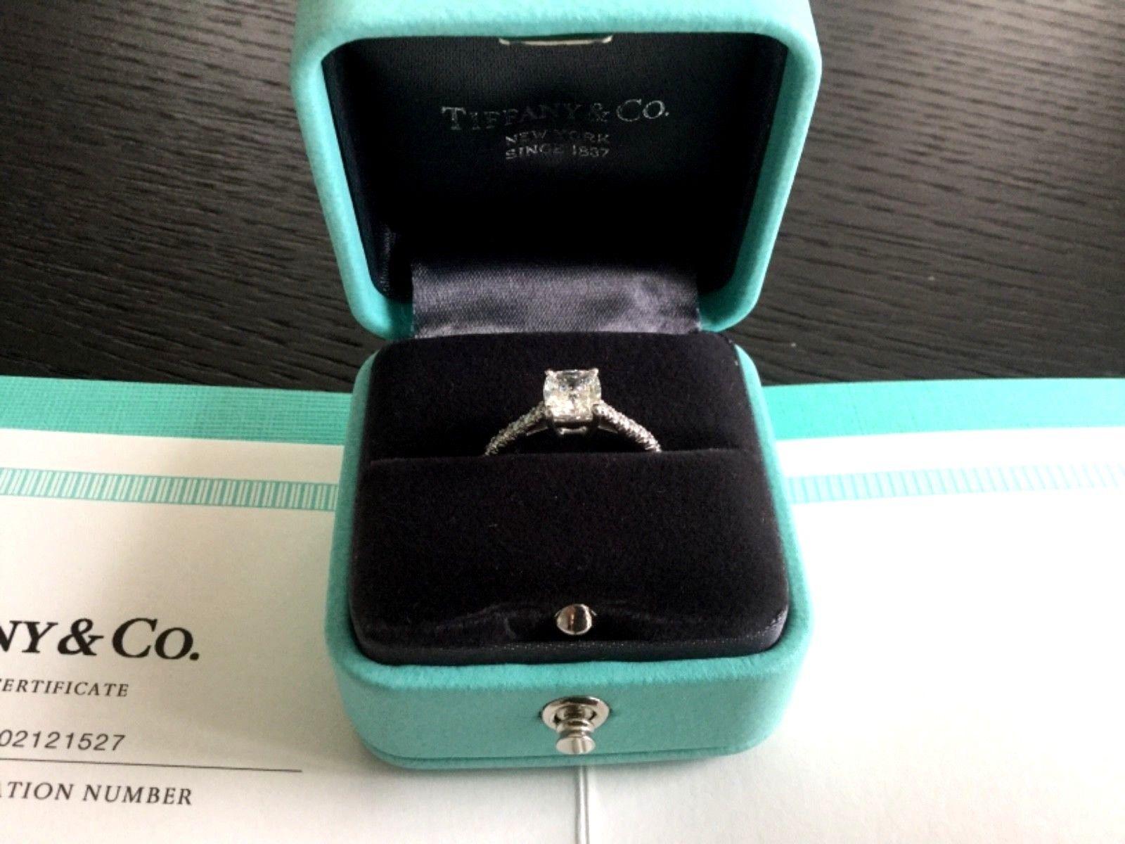 Tiffany & Co. Platinum Diamond 1.02 Carat Novo Engagement Ring 2017 Model F VVS2 2