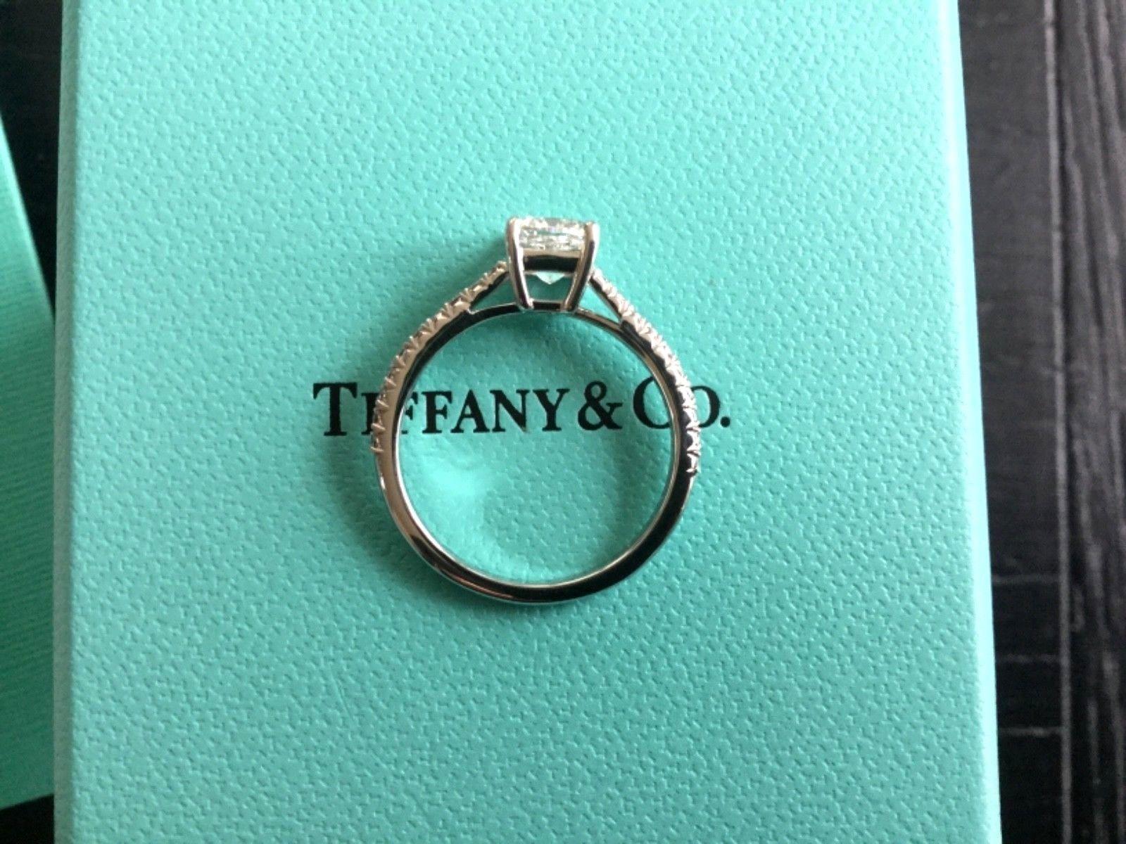 Tiffany & Co. Platinum Diamond 1.02 Carat Novo Engagement Ring 2017 Model F VVS2 3