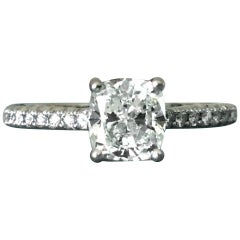 Tiffany & Co. Platinum Diamond 1.02 Carat Novo Engagement Ring 2017 Model F VVS2