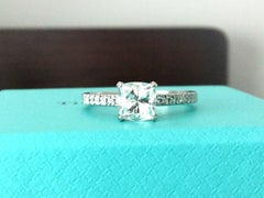 Tiffany & Co. Platinum Diamond 1.09 Carat NOVO Engagement Ring H VS2