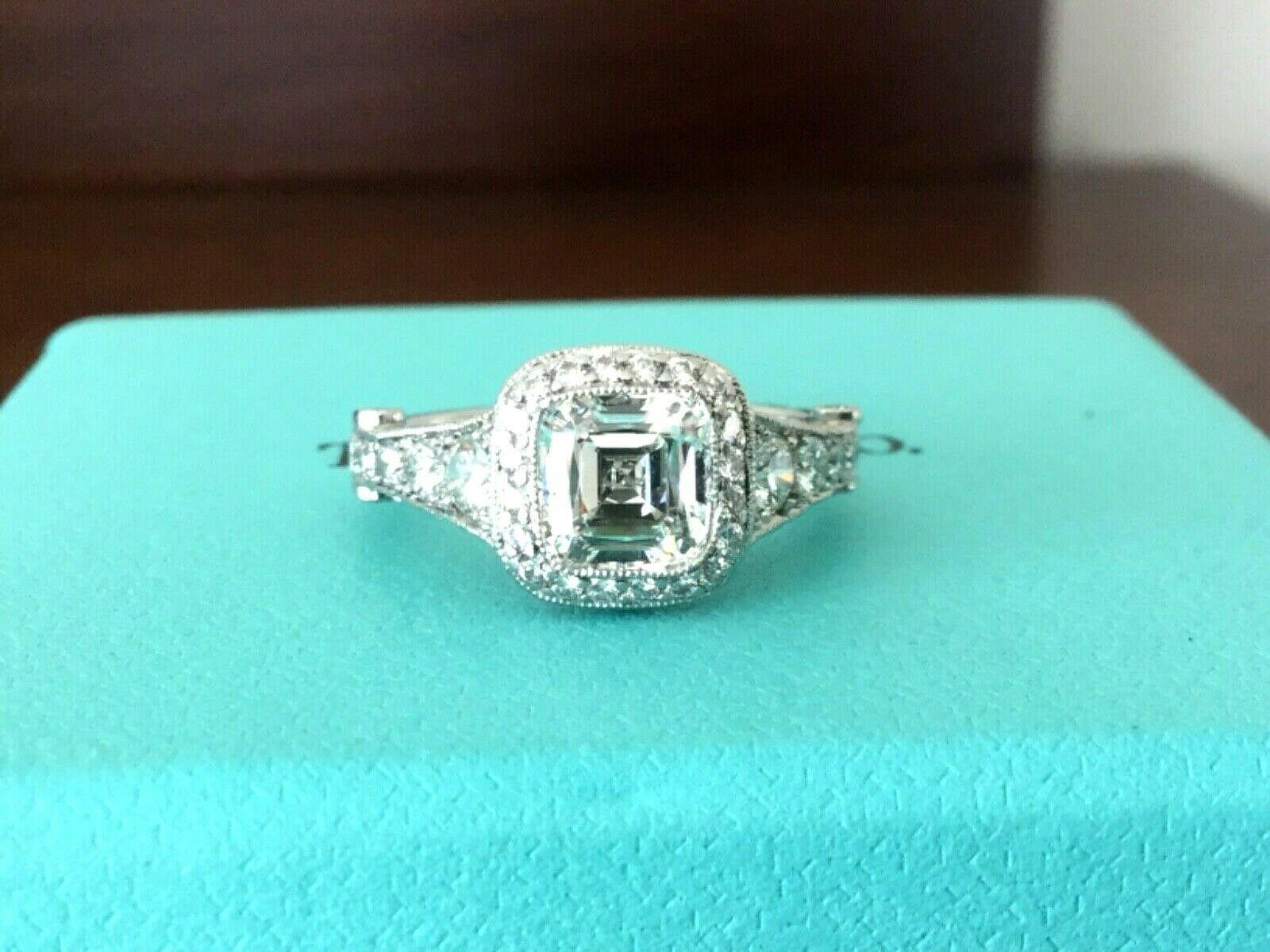 Tiffany & Co. Platinum Diamond 1.12 Carat Legacy Engagement Ring H VS1 Custom 5