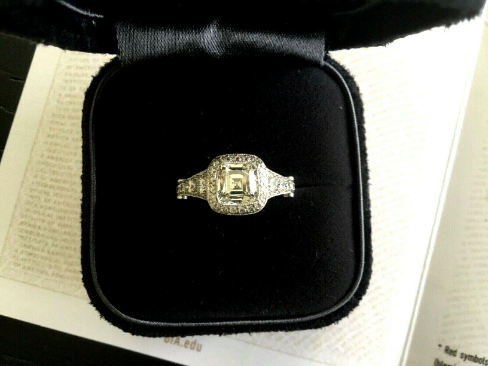 Tiffany & Co. Platinum Diamond 1.12 Carat Legacy Engagement Ring H VS1 Custom 6