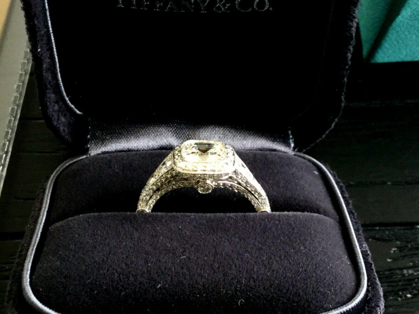 Tiffany & Co. Platinum Diamond 1.12 Carat Legacy Engagement Ring H VS1 Custom 2