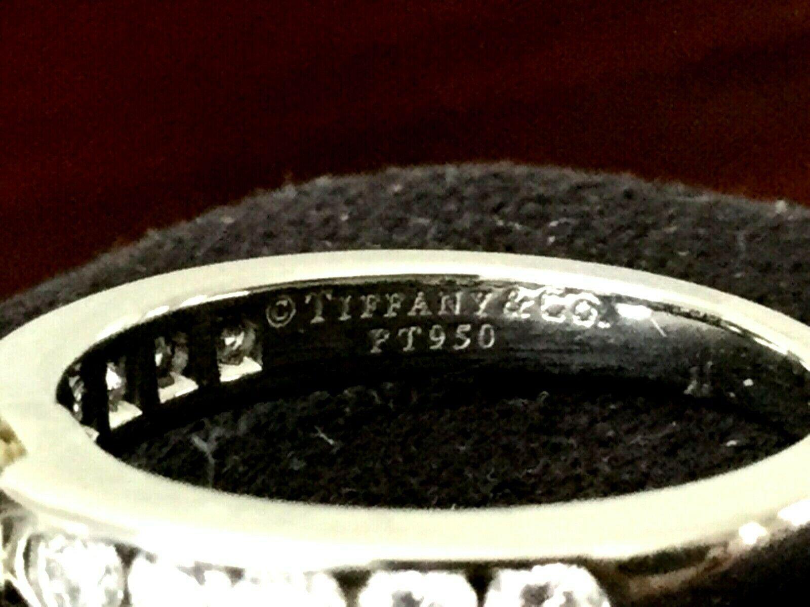 Tiffany & Co. Platinum Diamond 1.24 Carat Round Engagement Ring H VVS2 For Sale 2