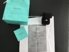 Tiffany & Co. Platinum Diamond 1.30 Carat Round Engagement Ring H VVS2