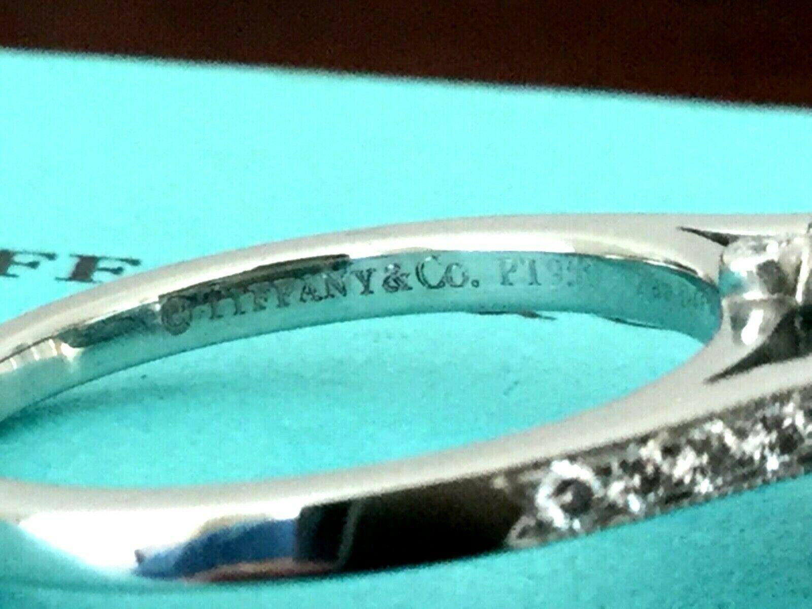 Tiffany & Co. Platinum Diamond 1.44 Carat Legacy Engagement Ring H VVS2 3 EXC 5