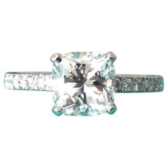 Tiffany & Co. Platinum Diamond 1.44 Carat NOVO Engagement Ring G VVS2