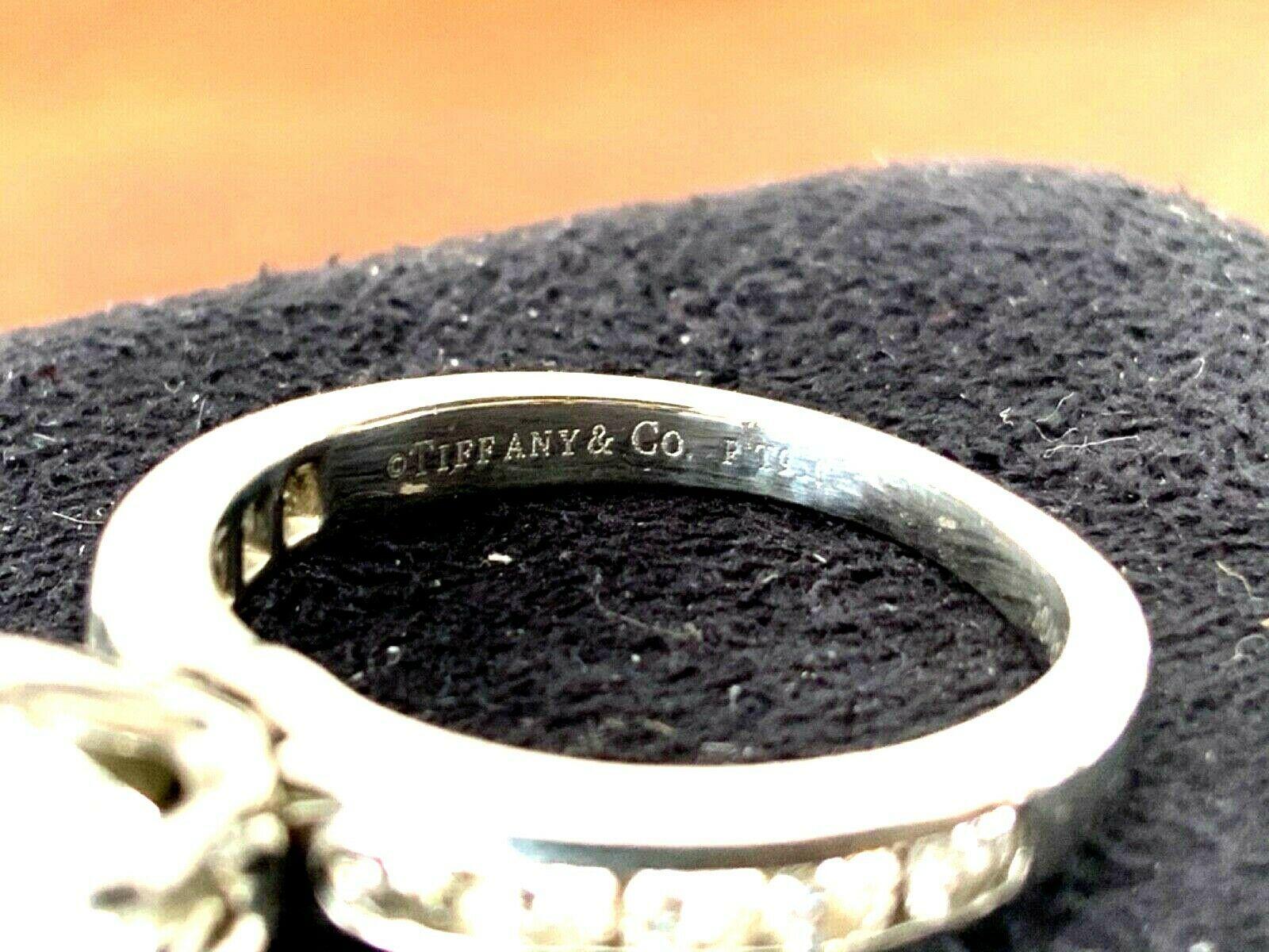 Tiffany & Co. Platinum Diamond 1.47 Carat Round Engagement Ring G VVS2 Triple Ex For Sale 4