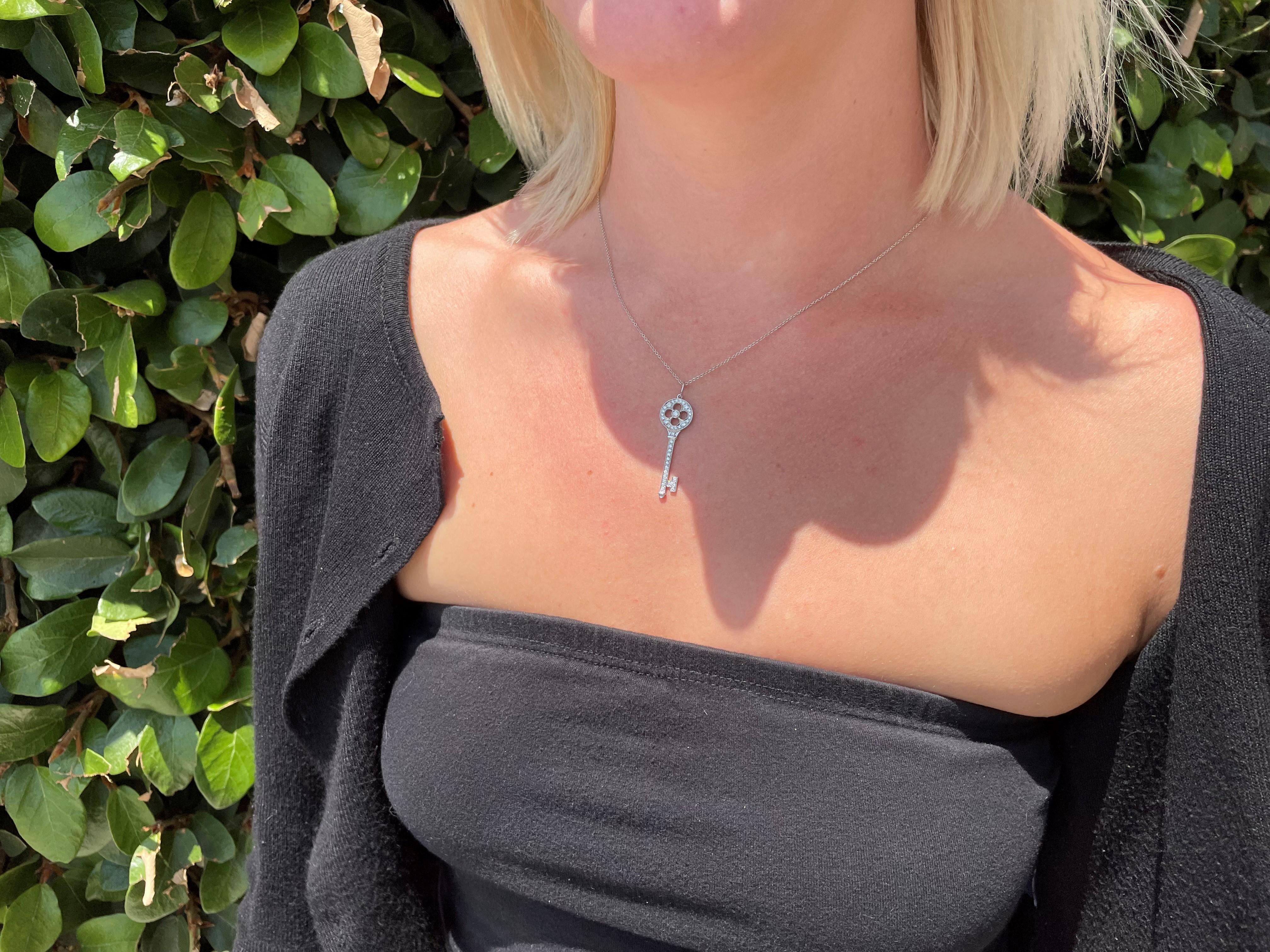 tiffany and co necklace with key