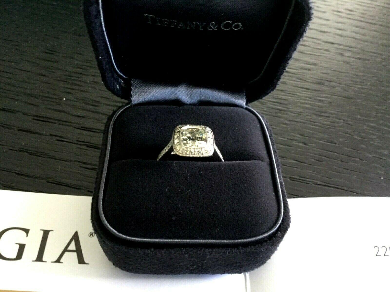 Tiffany & Co. Platinum Diamond 1.63 Carat Legacy Engagement Ring I VS1 5