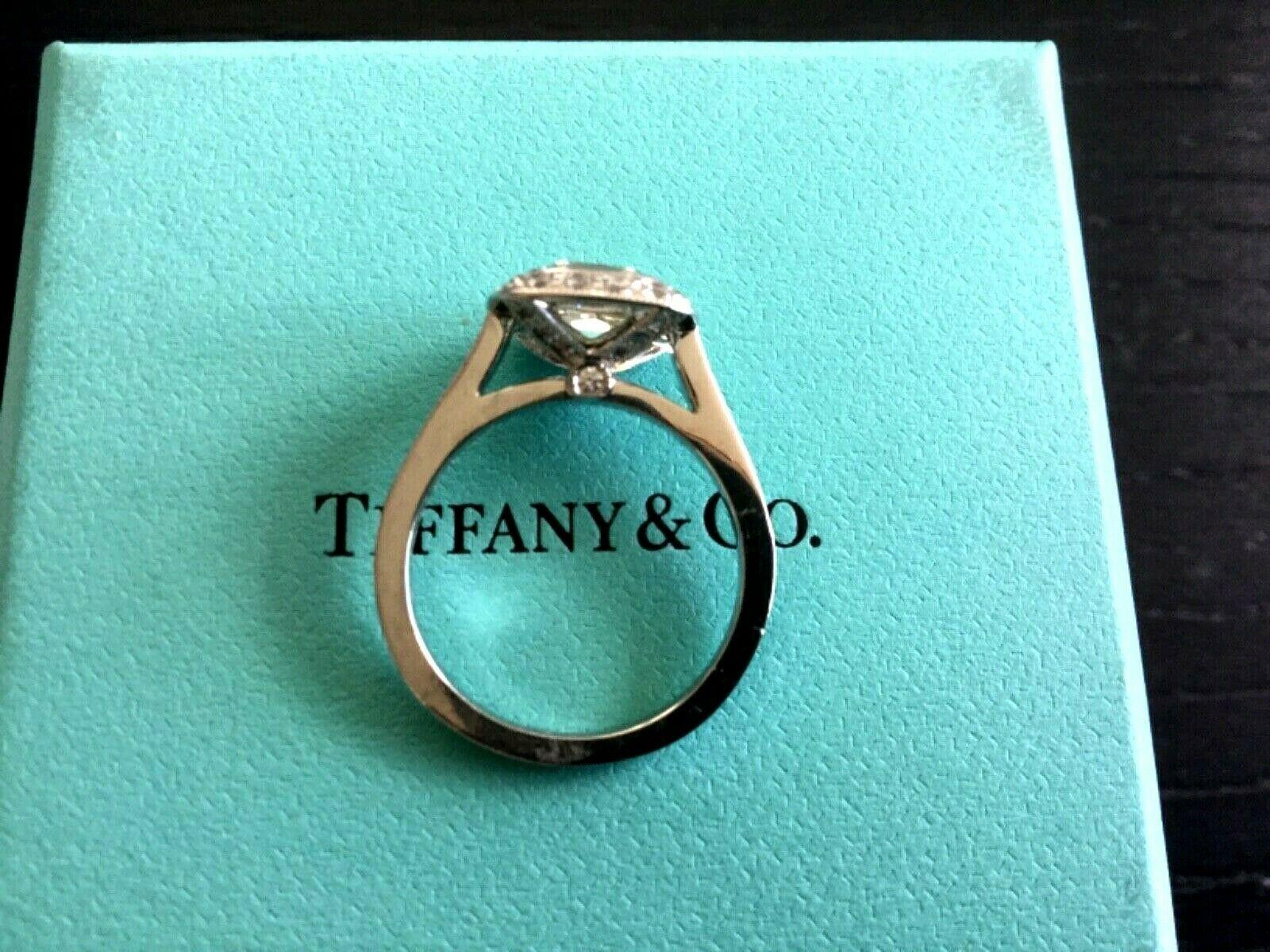 Tiffany & Co. Platinum Diamond 1.63 Carat Legacy Engagement Ring I VS1 6