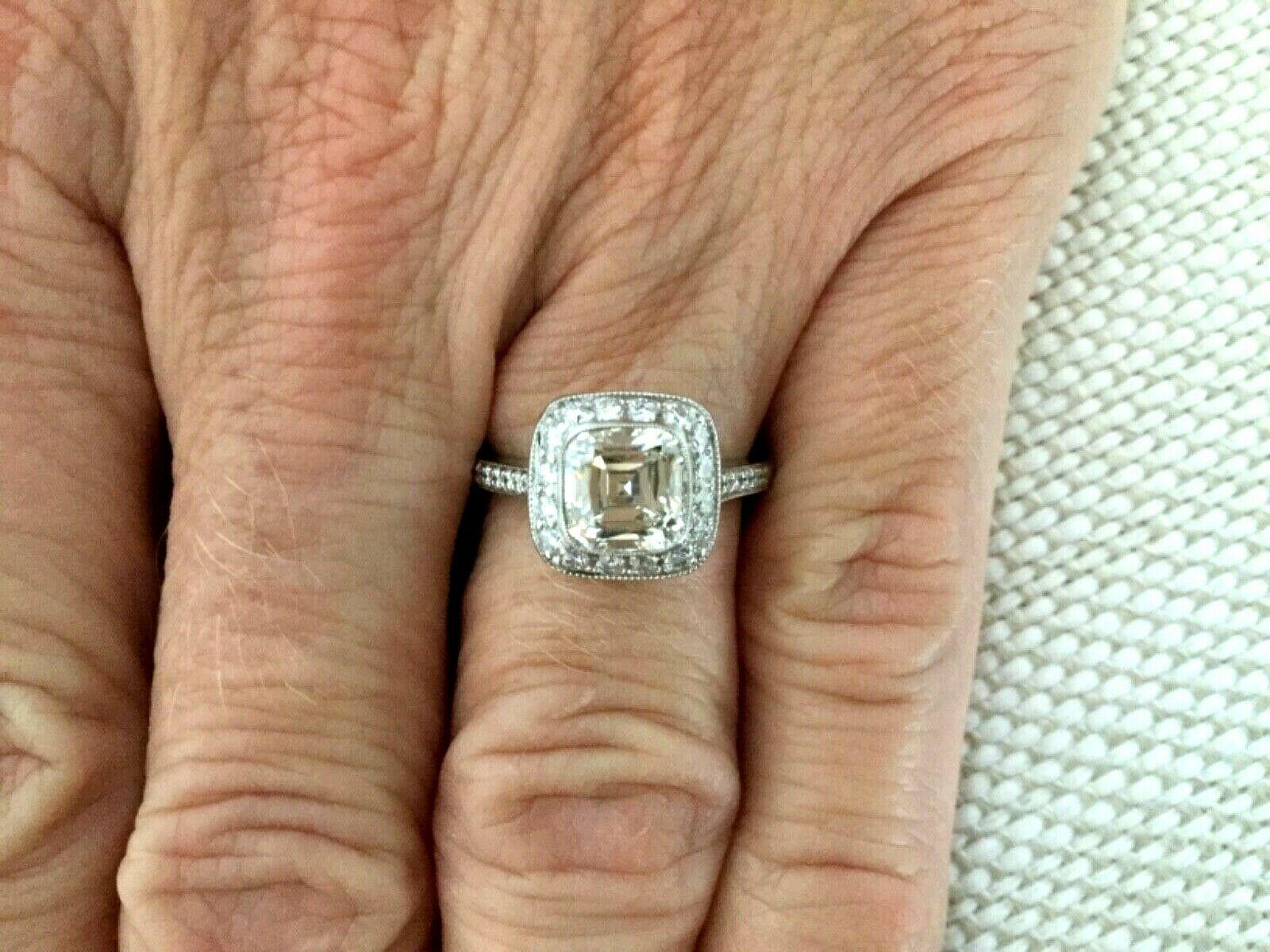 Tiffany & Co. Platinum Diamond 1.63 Carat Legacy Engagement Ring I VS1 7
