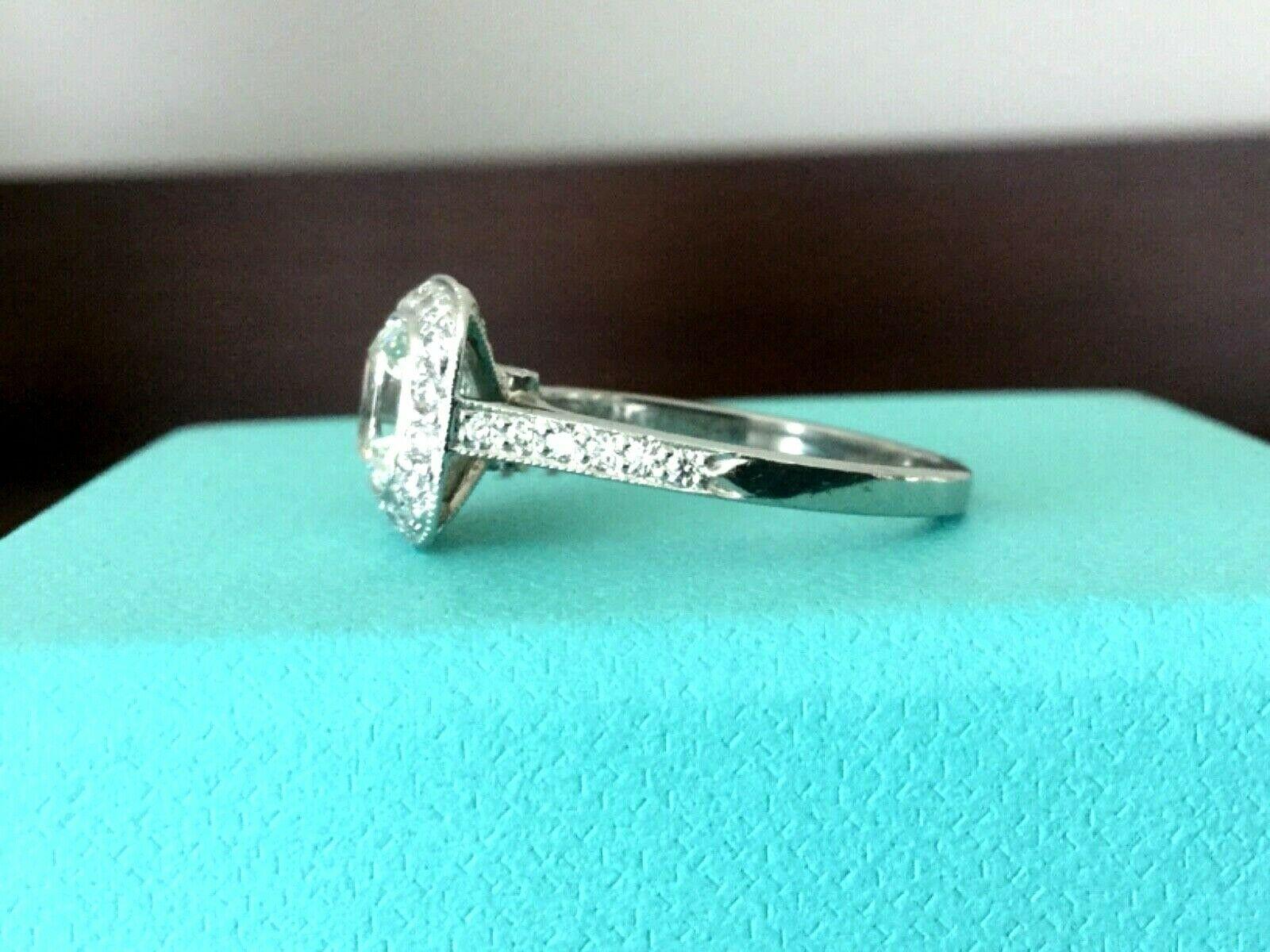 Tiffany & Co. Platinum Diamond 1.63 Carat Legacy Engagement Ring I VS1 In Excellent Condition In Middletown, DE