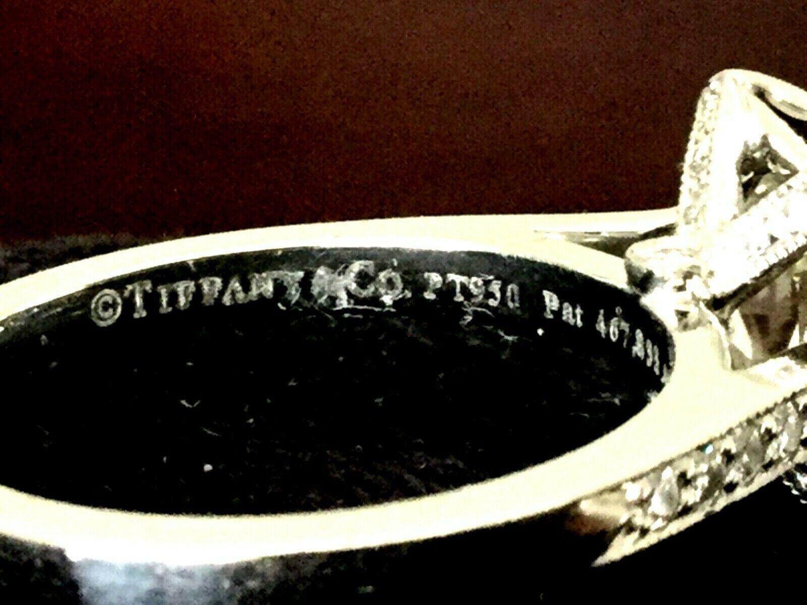 Tiffany & Co. Platinum Diamond 1.63 Carat Legacy Engagement Ring I VS1 2