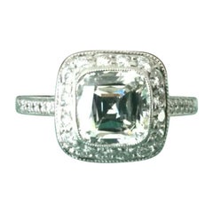 Tiffany & Co. Platinum Diamond 1.63 Carat Legacy Engagement Ring I VS1