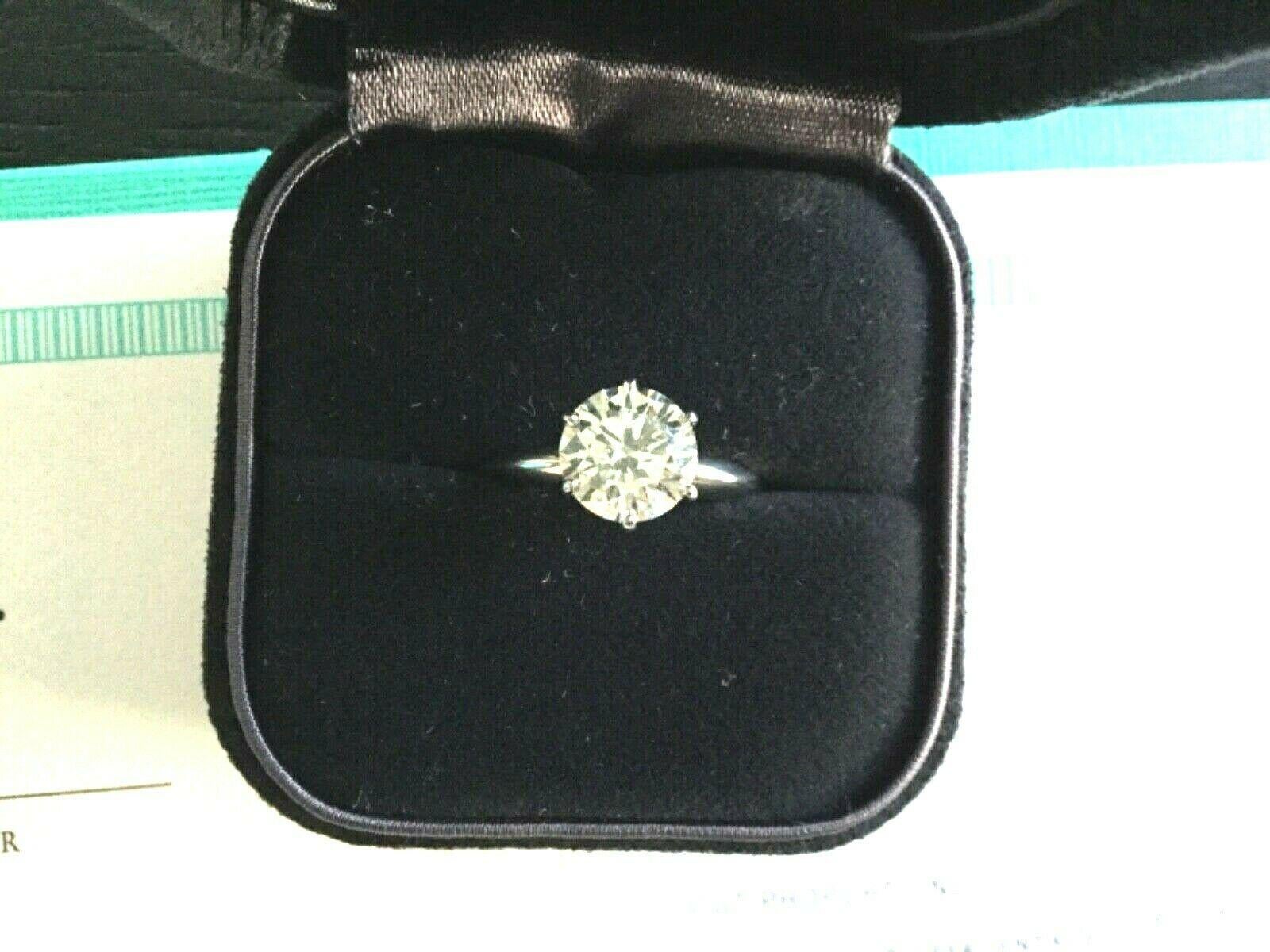Tiffany & Co. Platinum Diamond 1.71 Carat Round Engagement Ring I VS1 Triple Exc 7