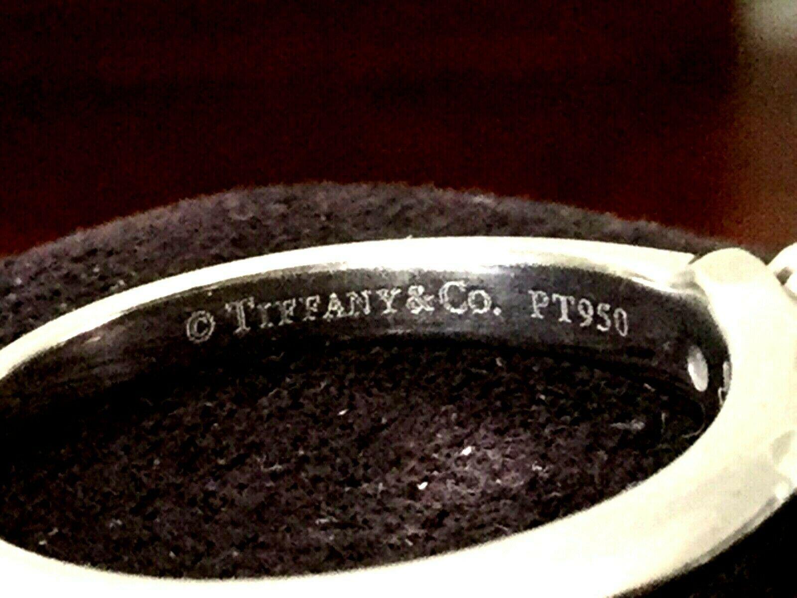 Tiffany & Co. Platinum Diamond .78 Carat Round Engagement Ring I VVS1 For Sale 2