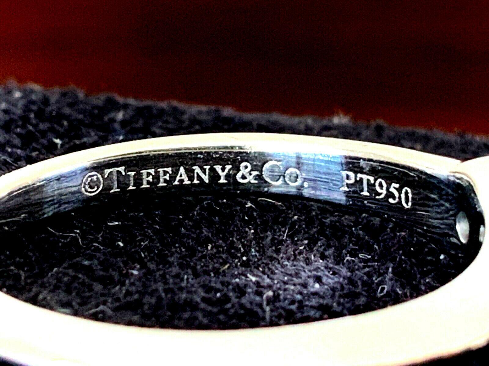 Tiffany & Co. Platinum Diamond .91 Carat Round Ring H VVS1 Triple Excellent Cut For Sale 4
