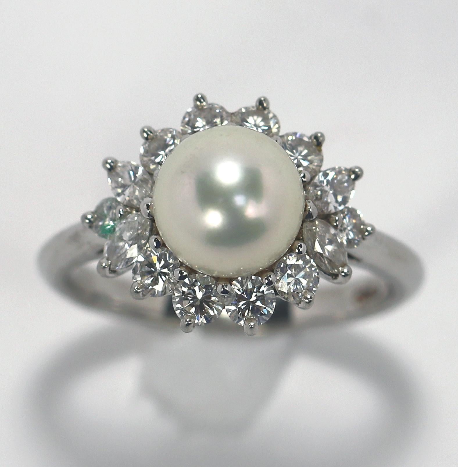 pearl engagement rings tiffany