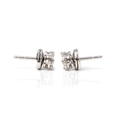 Tiffany & Co. Platinum Diamond Aria Stud Earrings