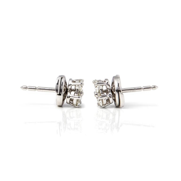 Tiffany and Co. Platinum Diamond Aria Stud Earrings at 1stDibs | tiffany  aria earrings, tiffany aria