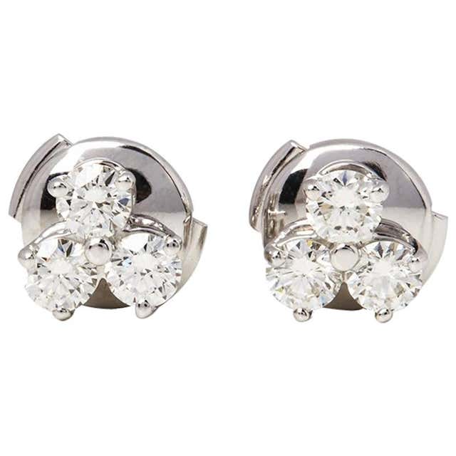 Pure platinum stud earrings Clearance
