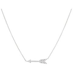 Tiffany & Co. Platinum Diamond Arrow Hearts Collection Pendant