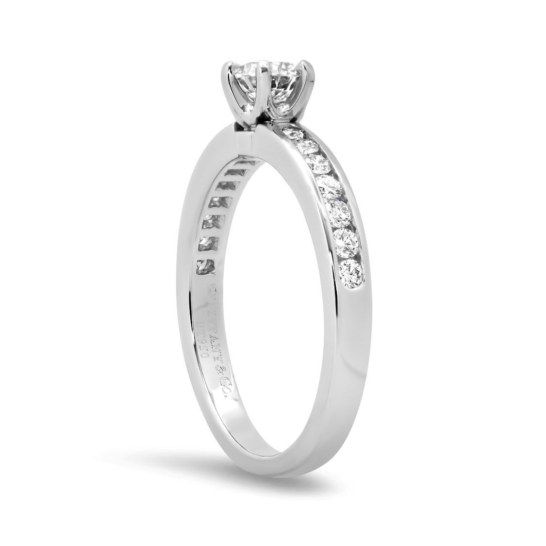 TIFFANY & Co. Platin Diamantband .36ct Diamant Verlobungsring 6 2